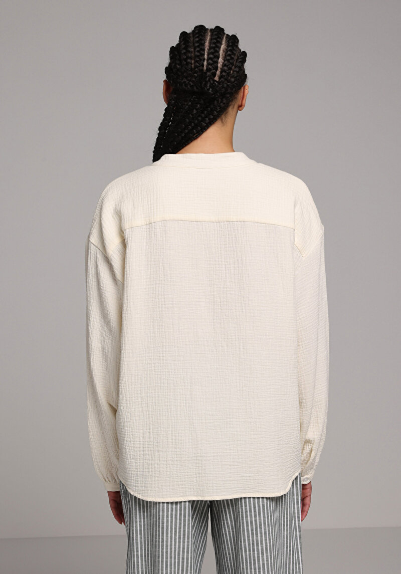 Зображення Сорочка З Довгим Рукавом Жіноча Жовта