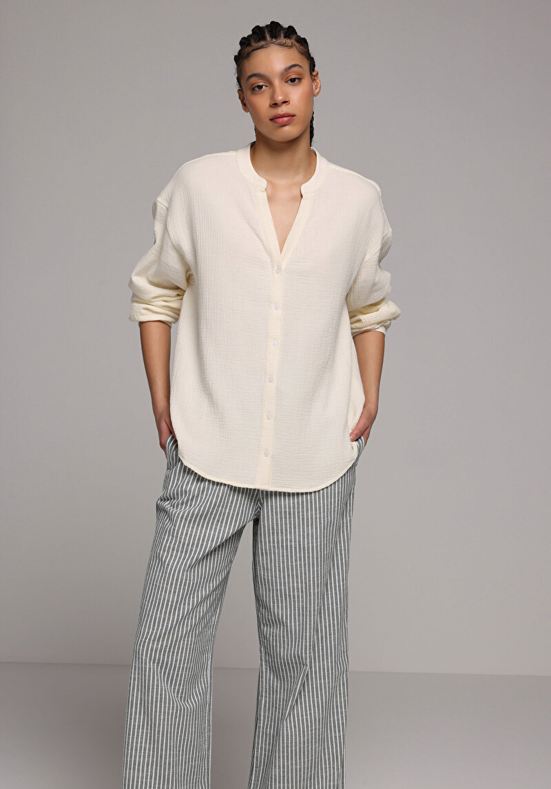 Показати інформацію про Сорочка З Довгим Рукавом Жіноча Жовта