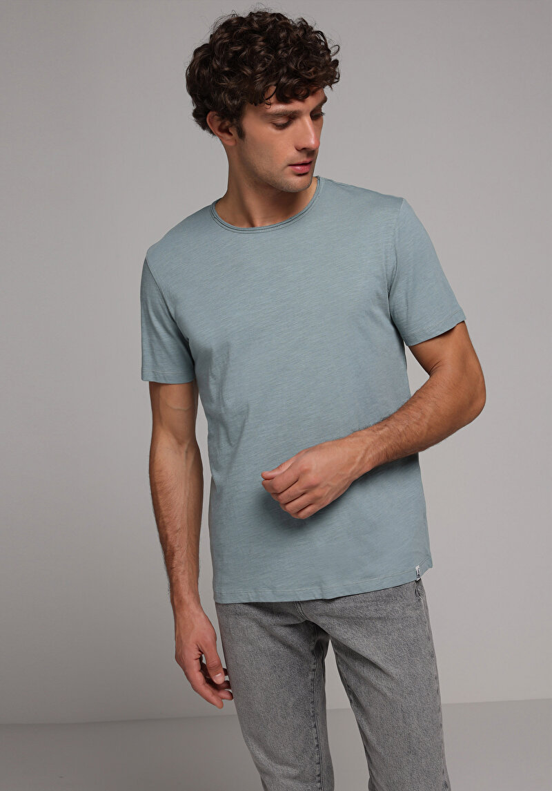 Зображення Футболка З Коротким Рукавом Чоловіча Зелена