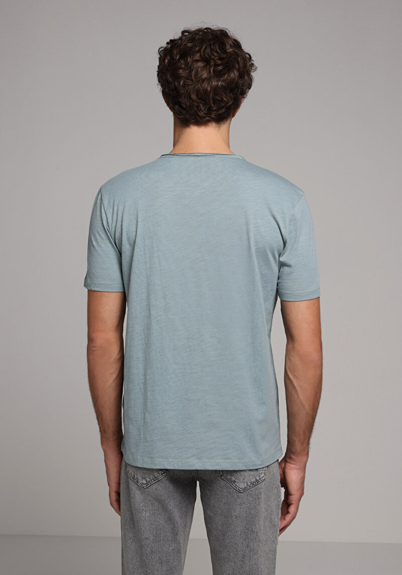 Зображення Футболка З Коротким Рукавом Чоловіча Зелена