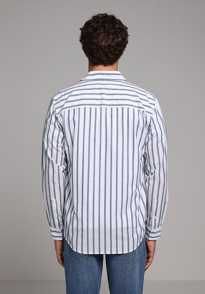 Зображення Сорочка З Довгим Рукавом Чоловіча Блакитна Cl1079443