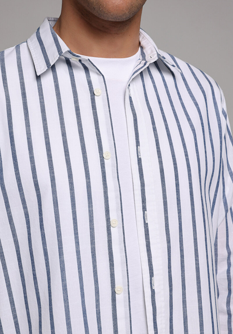 Зображення Сорочка З Довгим Рукавом Чоловіча Блакитна Cl1079443