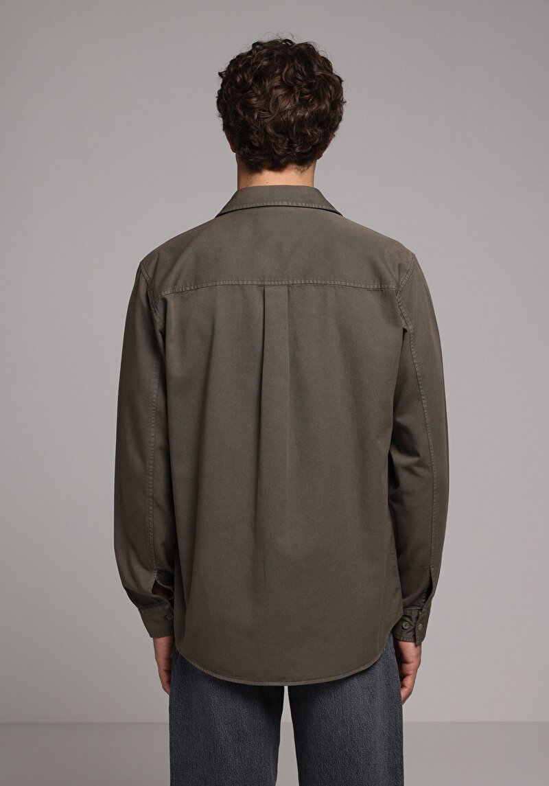 Показати інформацію про Сорочка З Довгим Рукавом Чоловіча Зелена  Cl1076516