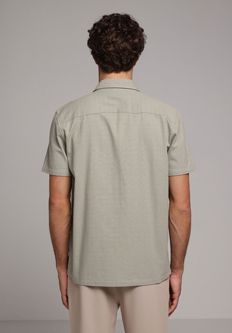 Зображення Сорочка З Коротким Рукавом Чоловіча Зелена Cl1078375