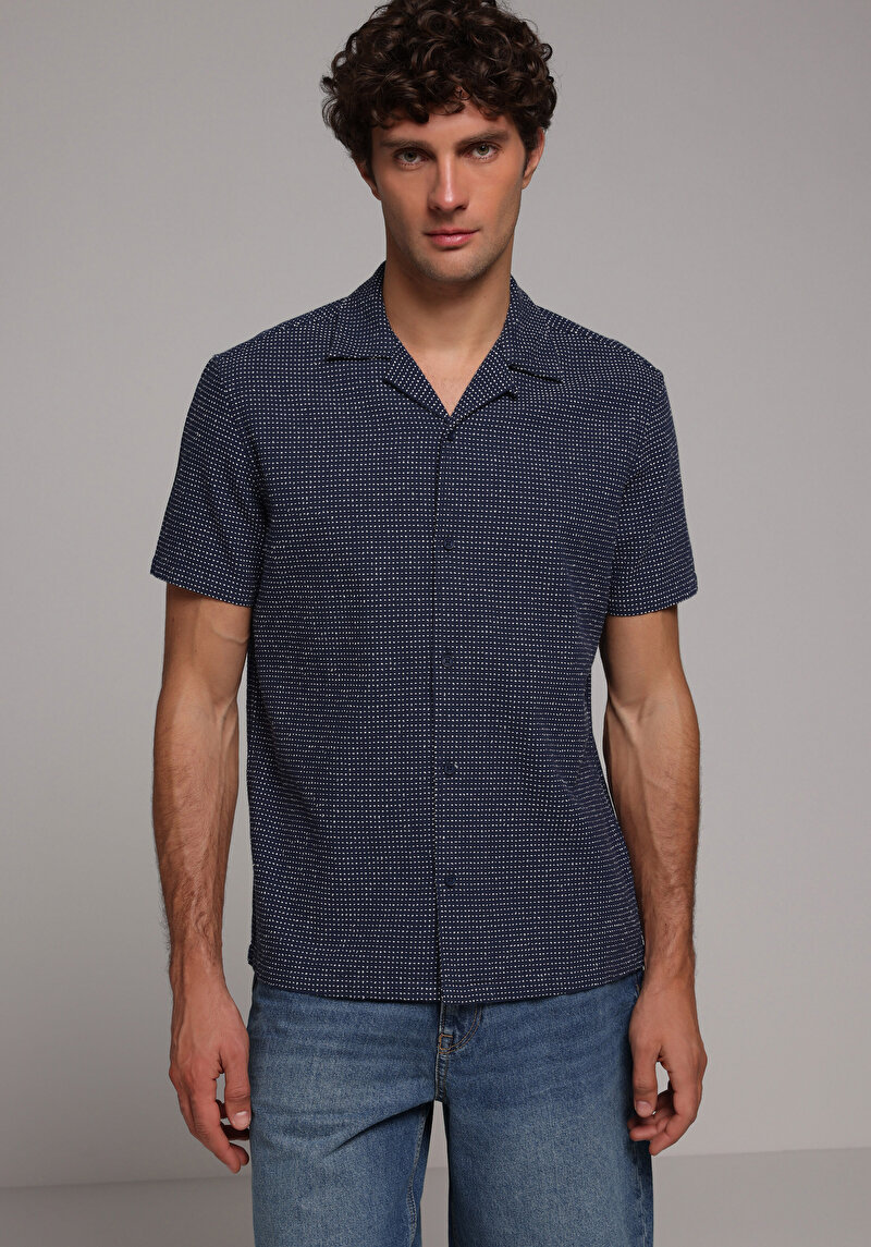 Зображення Сорочка З Коротким Рукавом Чоловіча Блакитна  Cl1078772