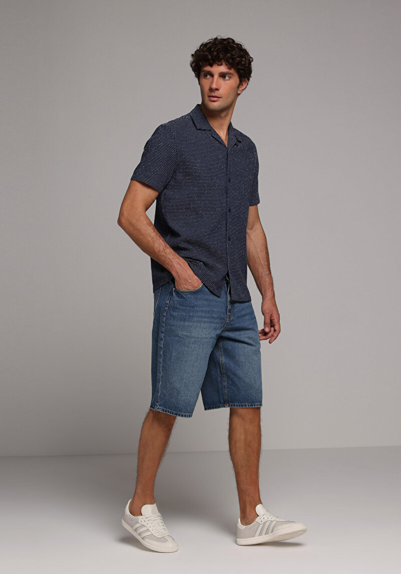 Зображення Сорочка З Коротким Рукавом Чоловіча Блакитна  Cl1078772