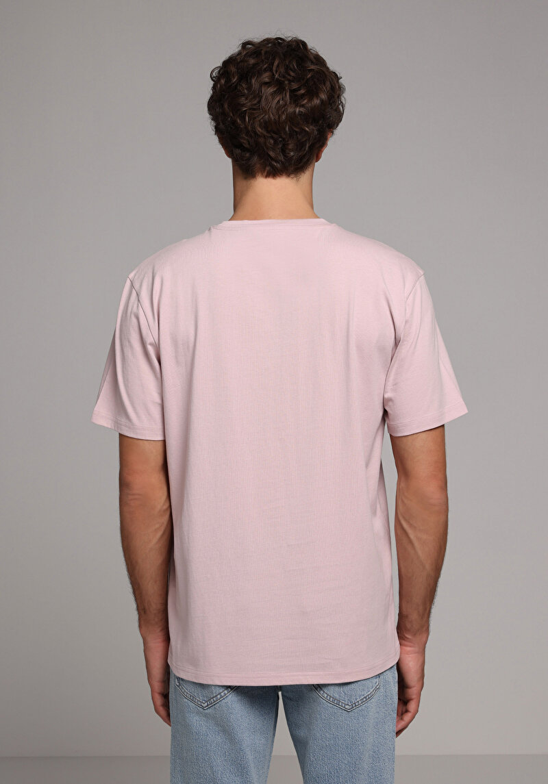 Показати інформацію про Футболка З Коротким Рукавом Чоловіча Рожева