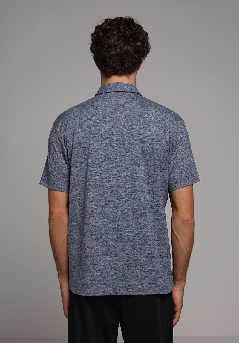 Показати інформацію про Поло З Коротким Рукавом Чоловіче Синє