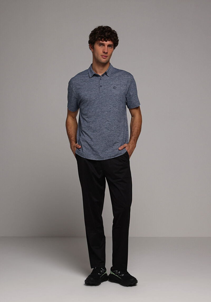 Показати інформацію про Поло З Коротким Рукавом Чоловіче Синє