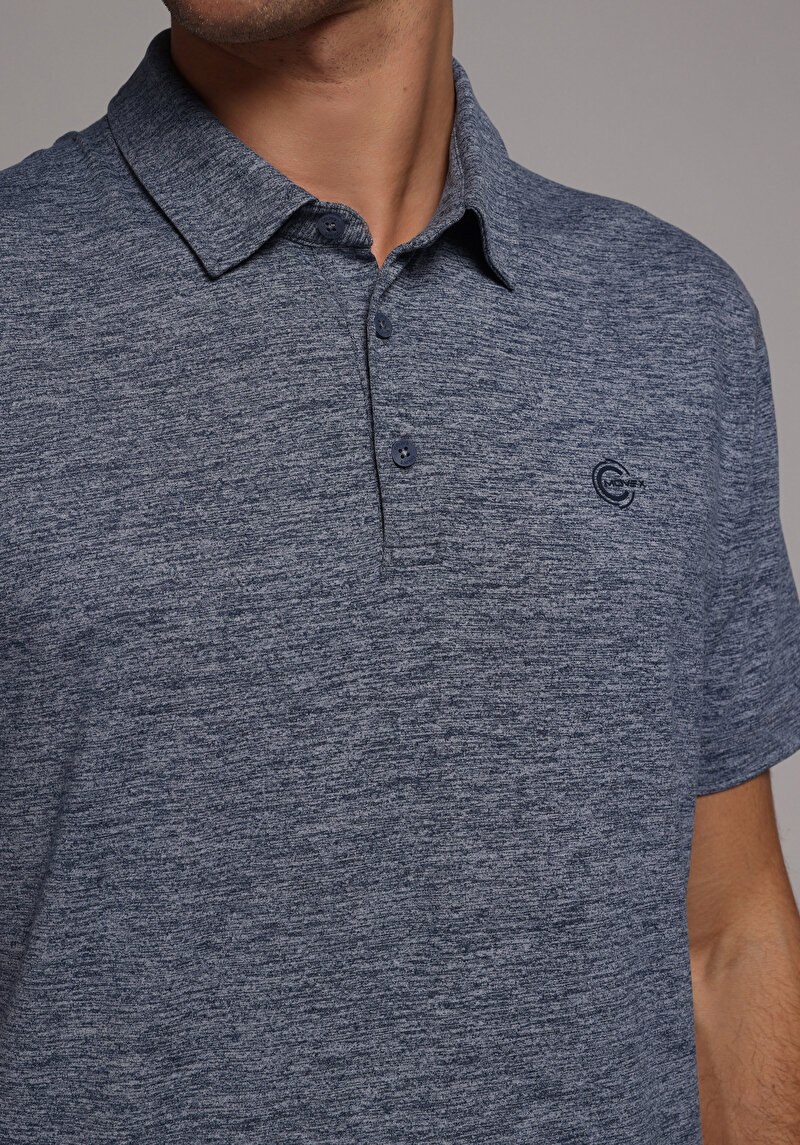 Показати інформацію про Поло З Коротким Рукавом Чоловіче Синє