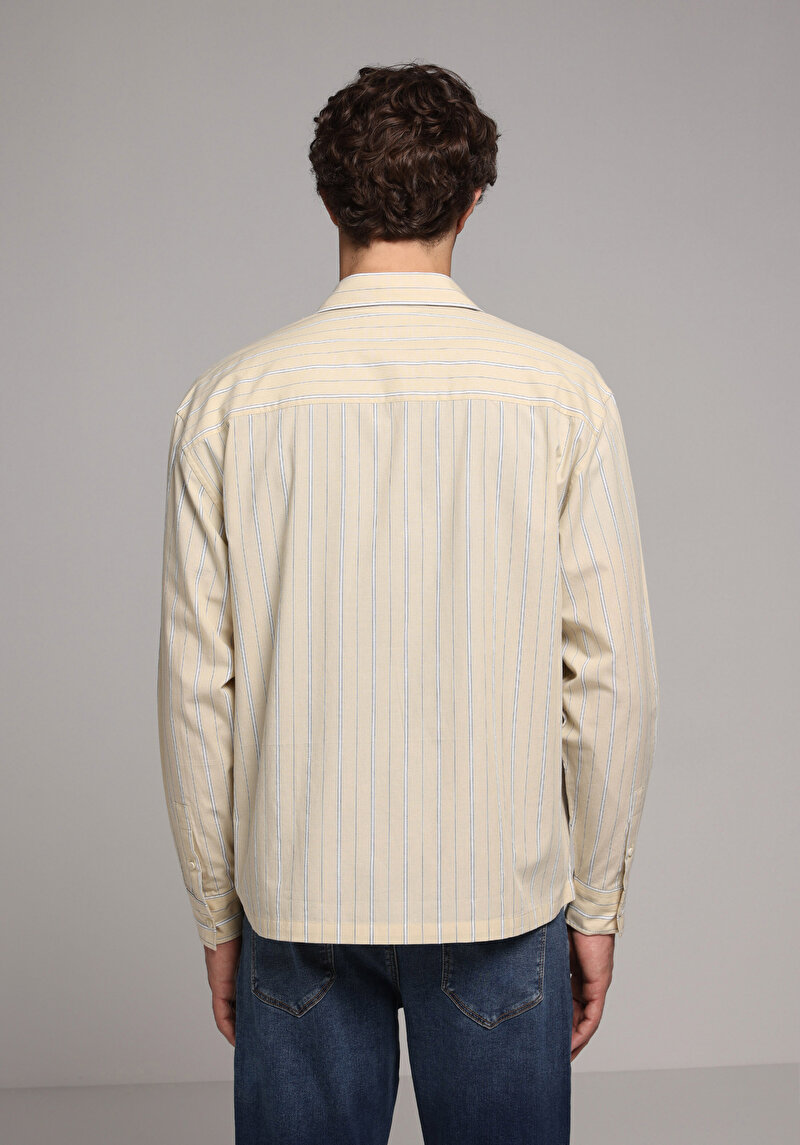 Показати інформацію про Сорочка З Довгим Рукавом Чоловіча Жовта  Cl1079095