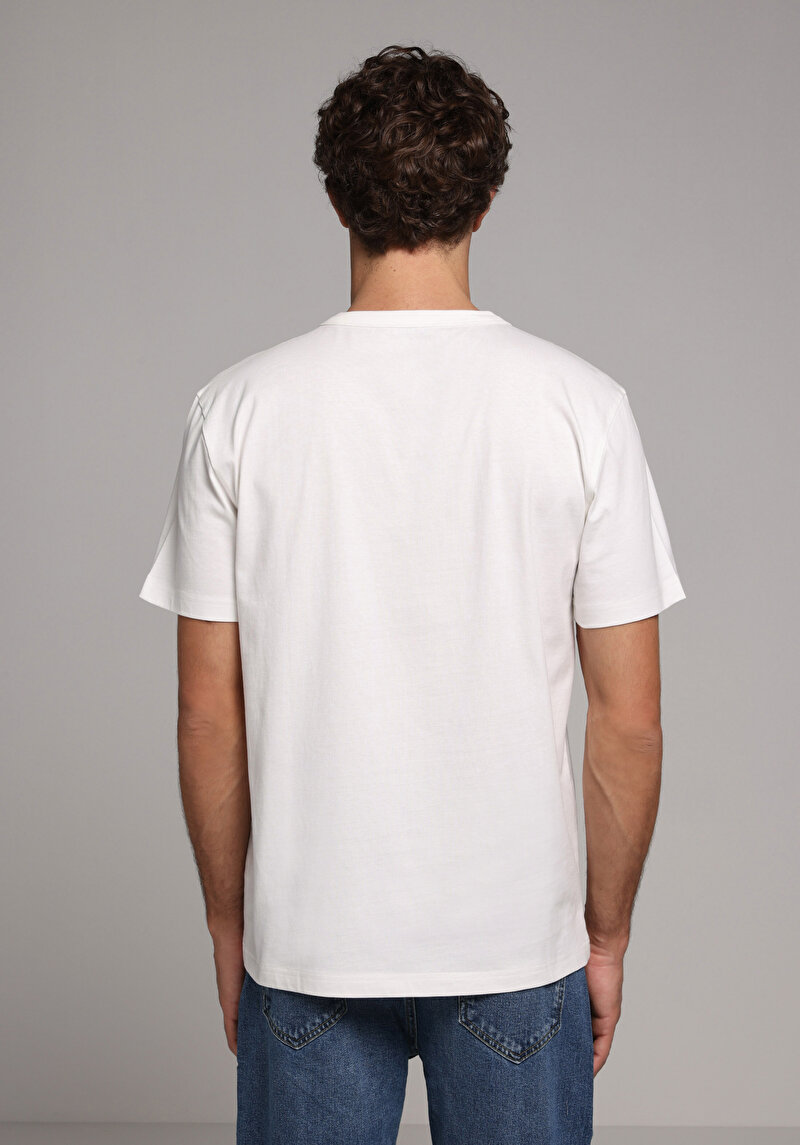 Показати інформацію про Футболка З Коротким Рукавом Чоловіча Біла