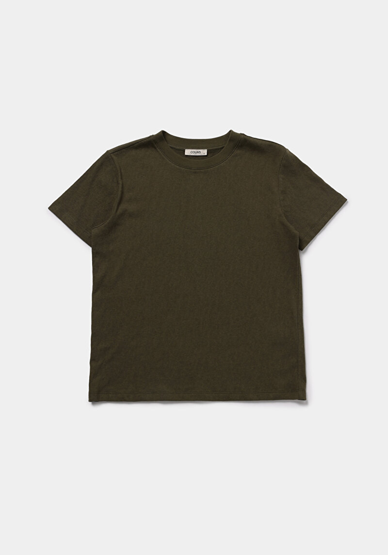 Показати інформацію про Футболка З Коротким Рукавом Жіноча Зелена  Cl1078623