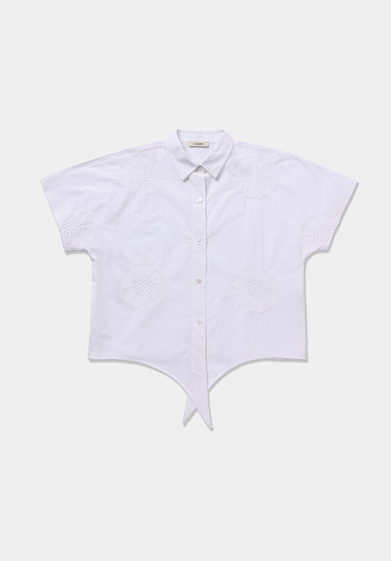 Показати інформацію про Сорочка З Коротким Рукавом Жіноча Біла