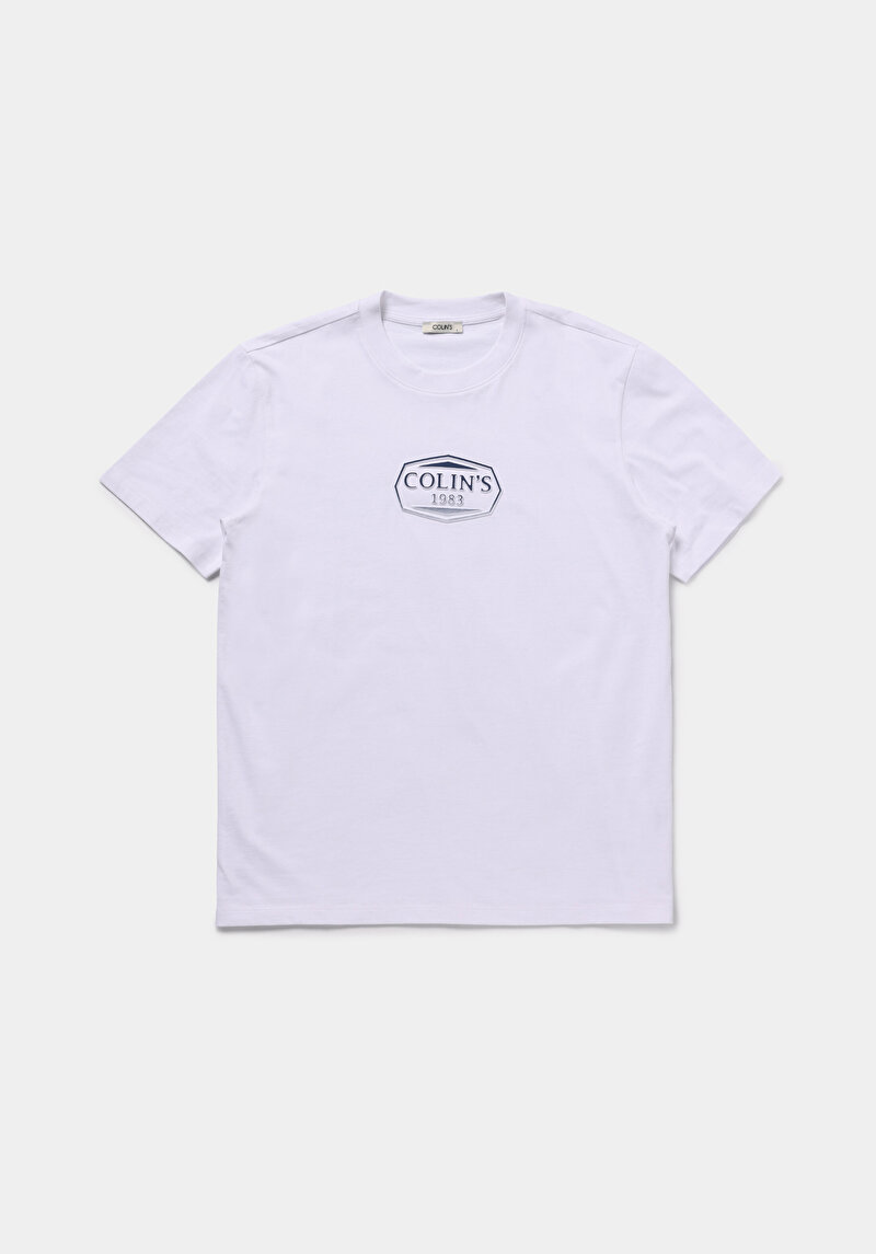 Показати інформацію про Футболка З Коротким Рукавом Чоловіча Біла