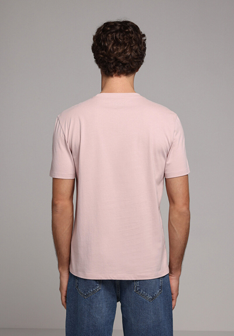 Показати інформацію про Футболка З Коротким Рукавом Чоловіча Рожева