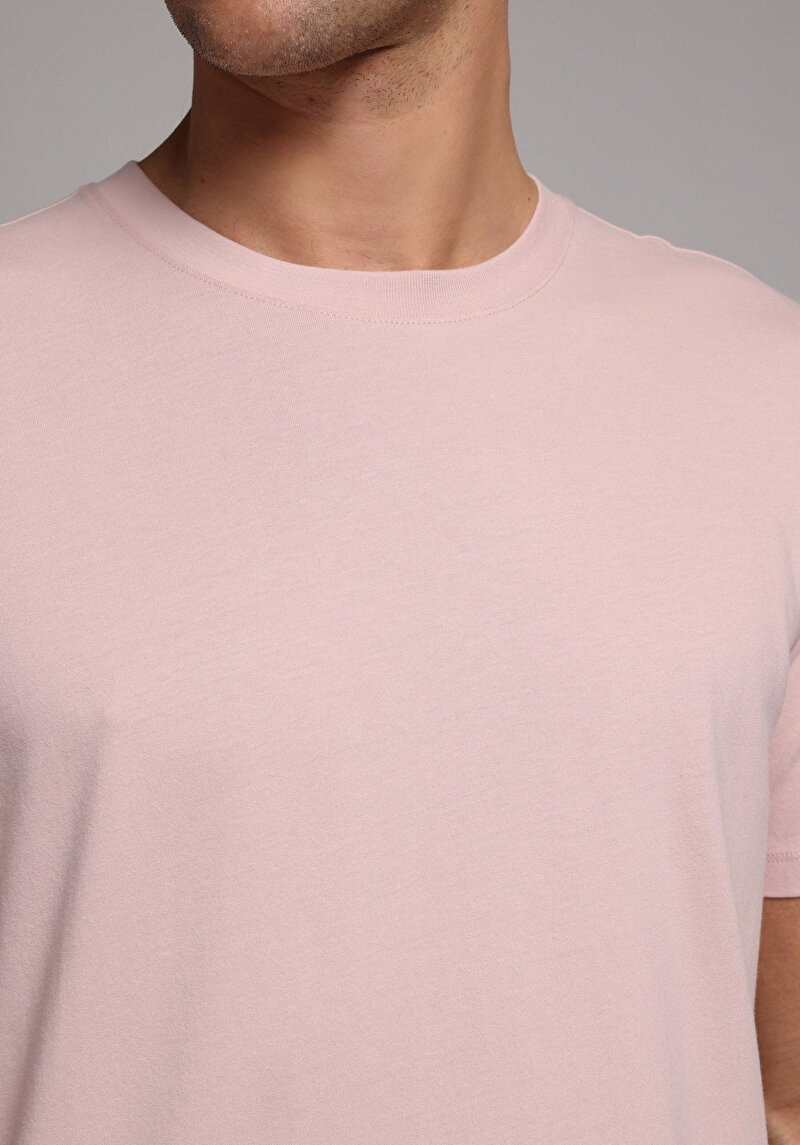 Показати інформацію про Футболка З Коротким Рукавом Чоловіча Рожева