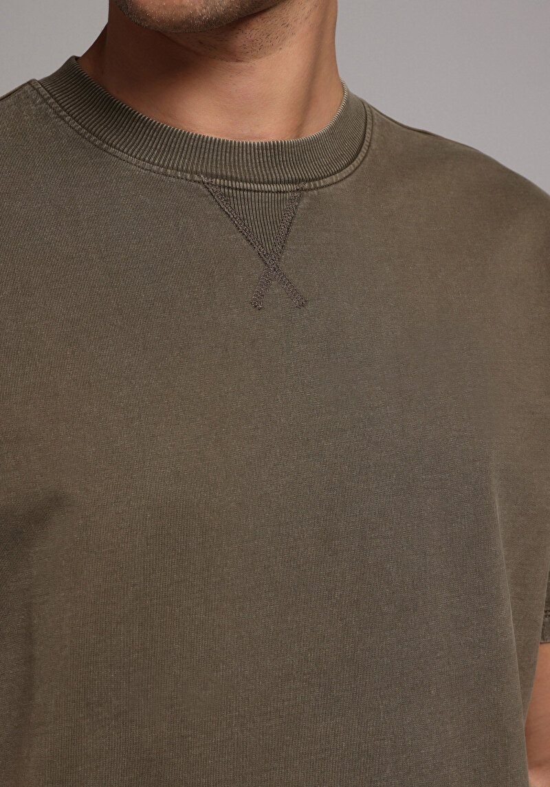 Показати інформацію про Футболка З Коротким Рукавом Чоловіча Зелена  Cl1077455