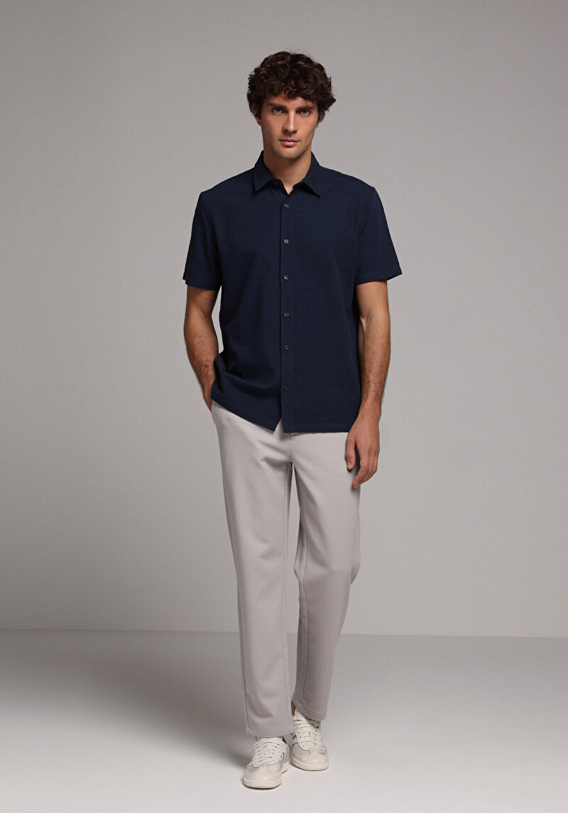 Зображення Сорочка З Коротким Рукавом Чоловіча Синя Cl1078375