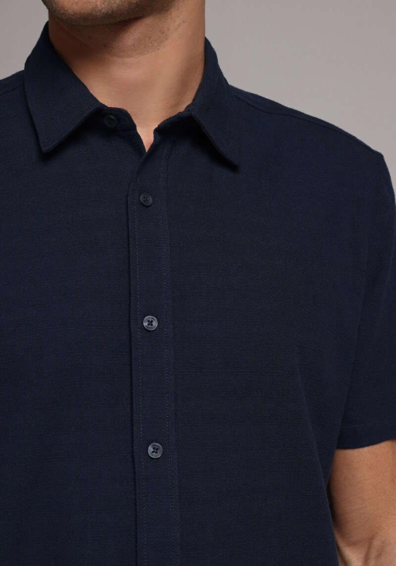 Зображення Сорочка З Коротким Рукавом Чоловіча Синя Cl1078375