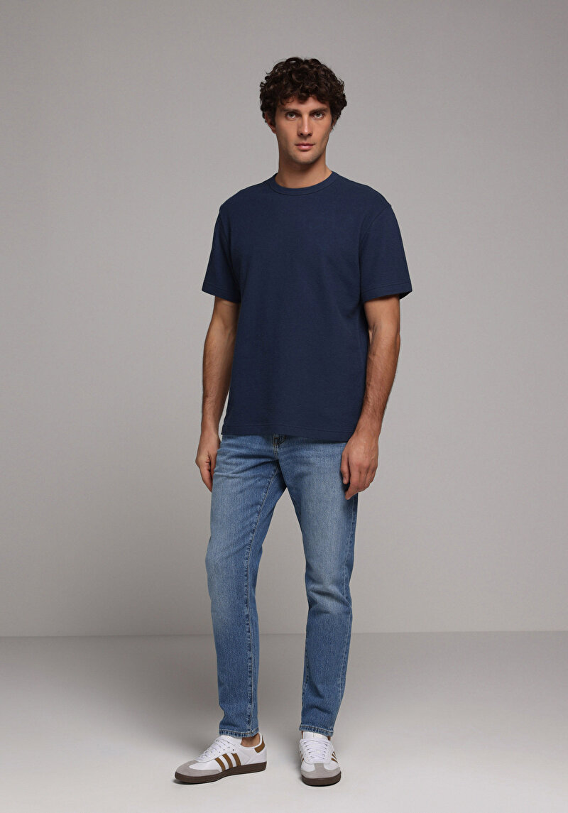 Показати інформацію про Футболка З Коротким Рукавом Чоловіча Синя