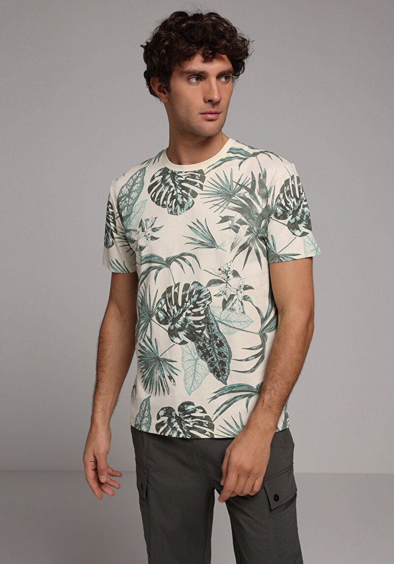 Зображення Футболка З Коротким Рукавом Чоловіча Зелена