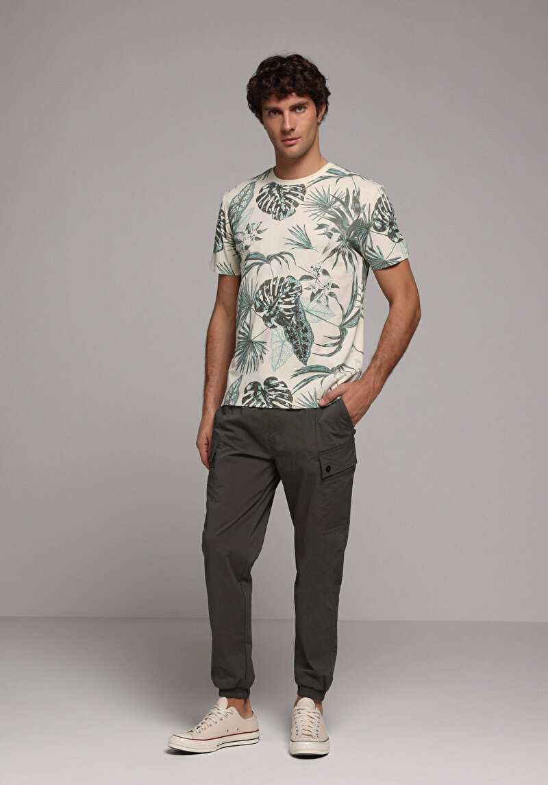 Зображення Футболка З Коротким Рукавом Чоловіча Зелена