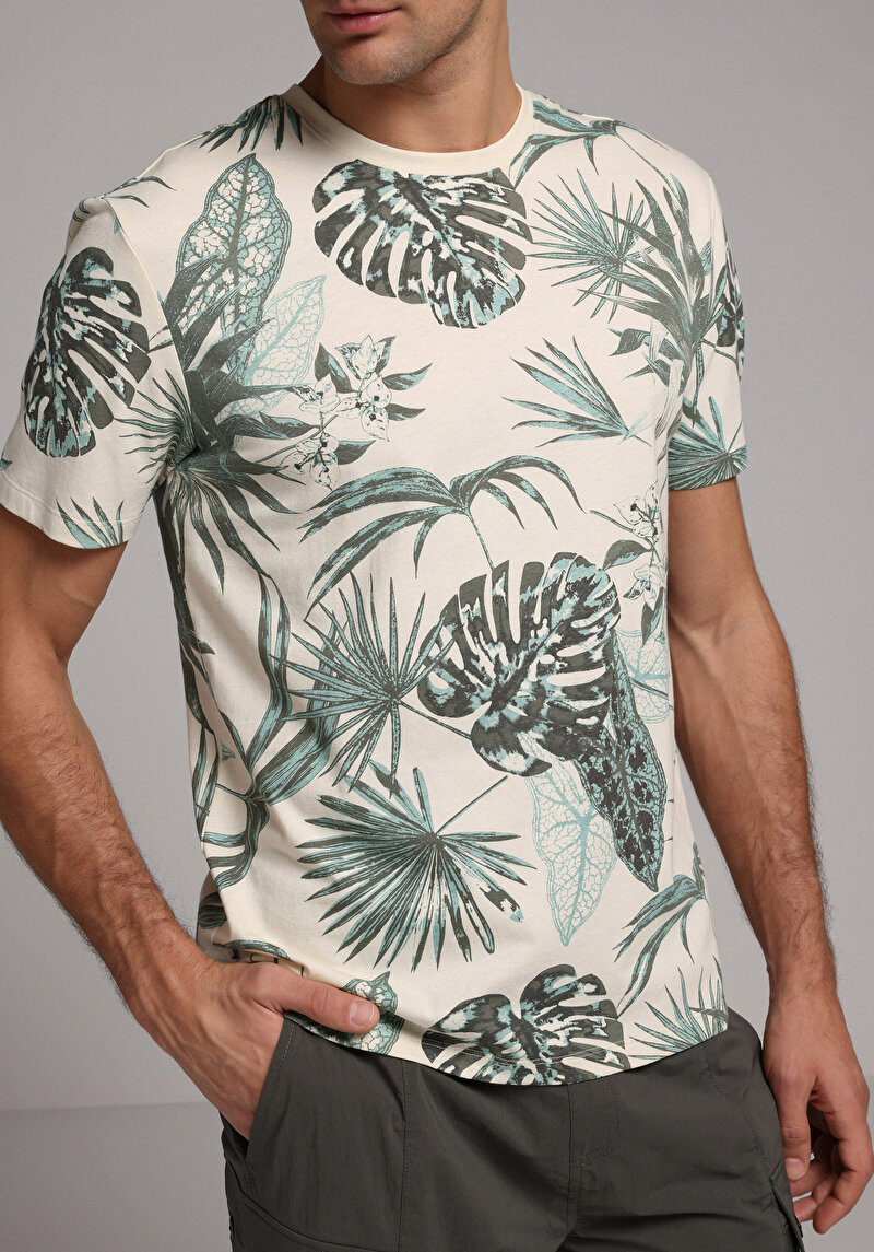 Зображення Футболка З Коротким Рукавом Чоловіча Зелена