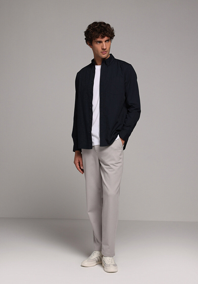 Зображення Сорочка З Довгим Рукавом Чоловіча Синя  Cl1080056