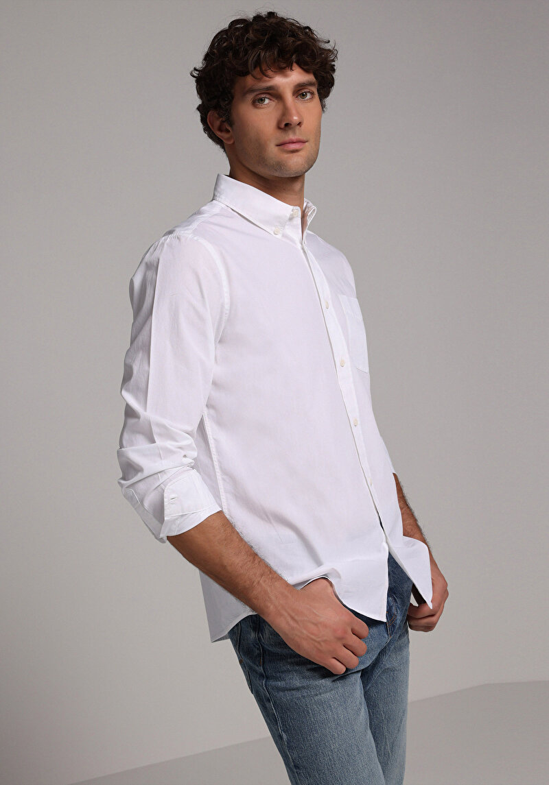 Зображення Сорочка З Довгим Рукавом Чоловіча Біла  Cl1080056