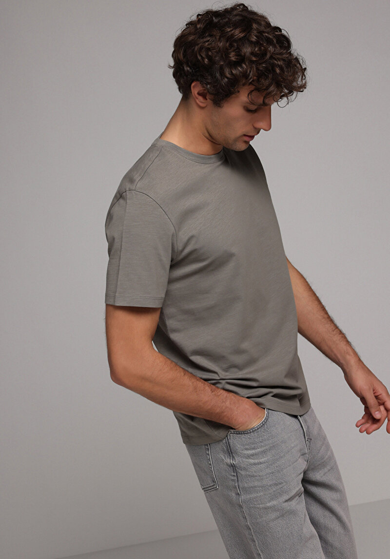 Зображення Футболка З Коротким Рукавом Чоловіча Зелена