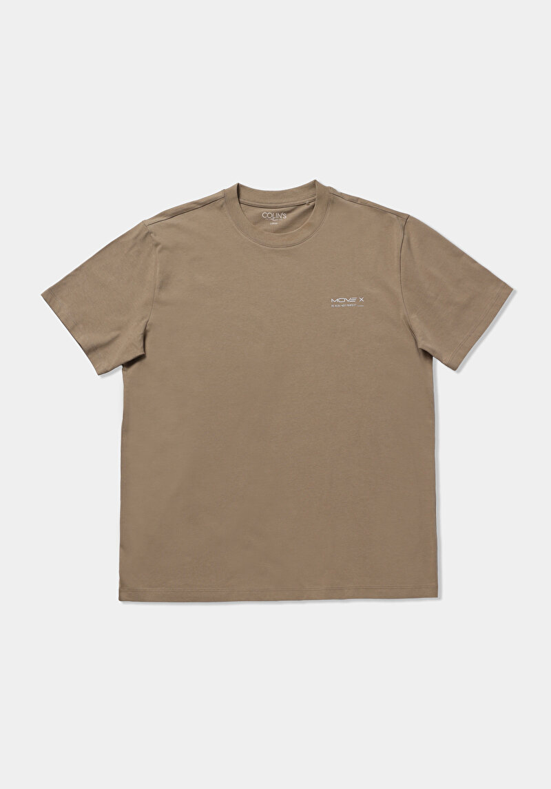 Зображення Футболка З Коротким Рукавом Чоловіча Бежева
