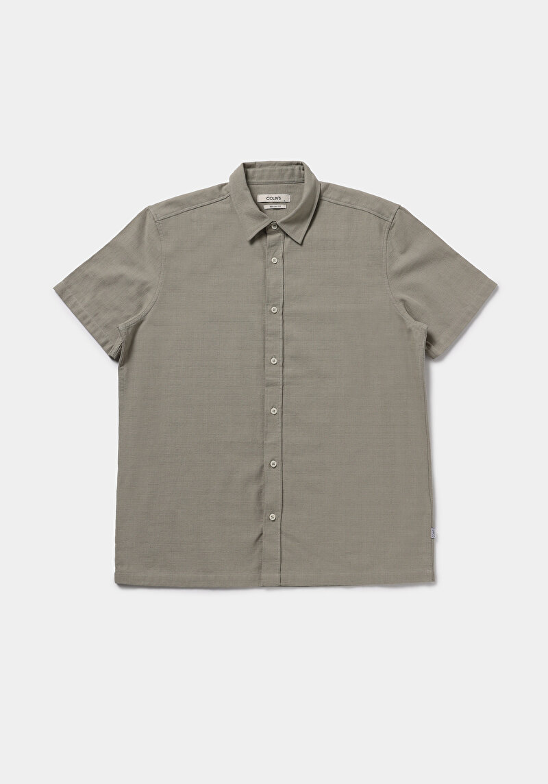 Показати інформацію про Сорочка З Коротким Рукавом Чоловіча Зелена  Cl1078375