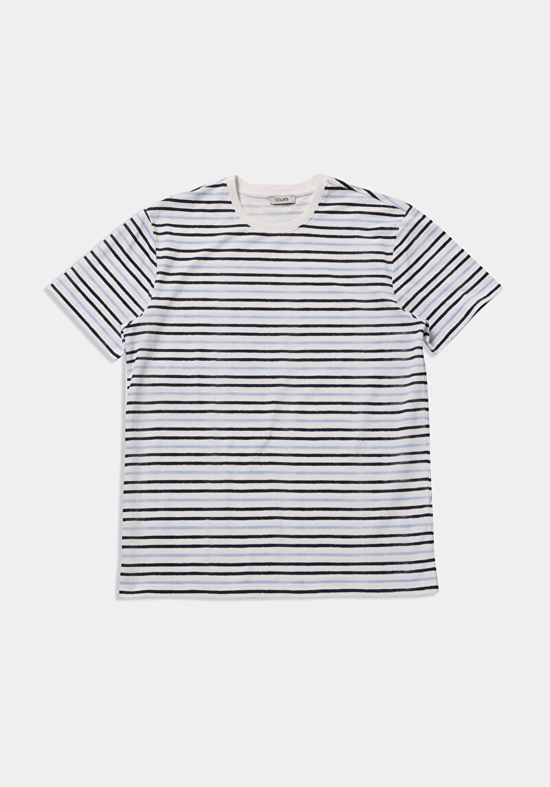 Показати інформацію про Футболка З Коротким Рукавом Чоловіча Блакитна