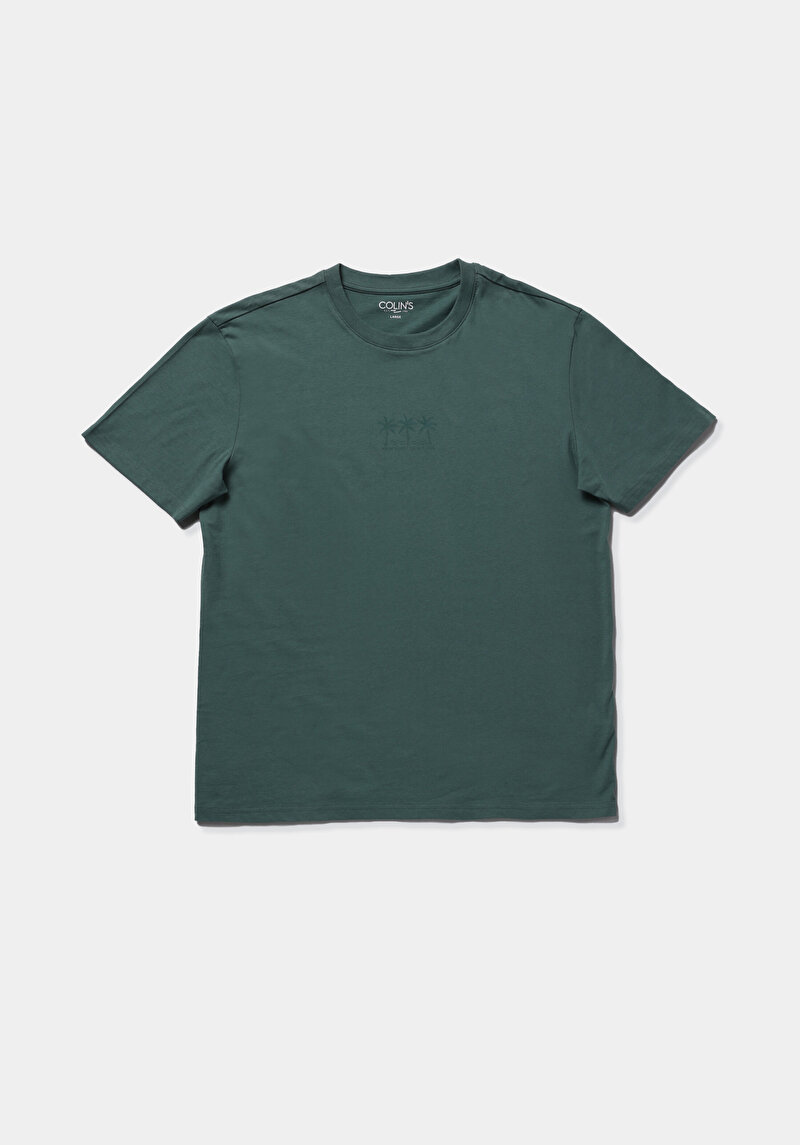 Показати інформацію про Футболка З Коротким Рукавом Чоловіча Зелена