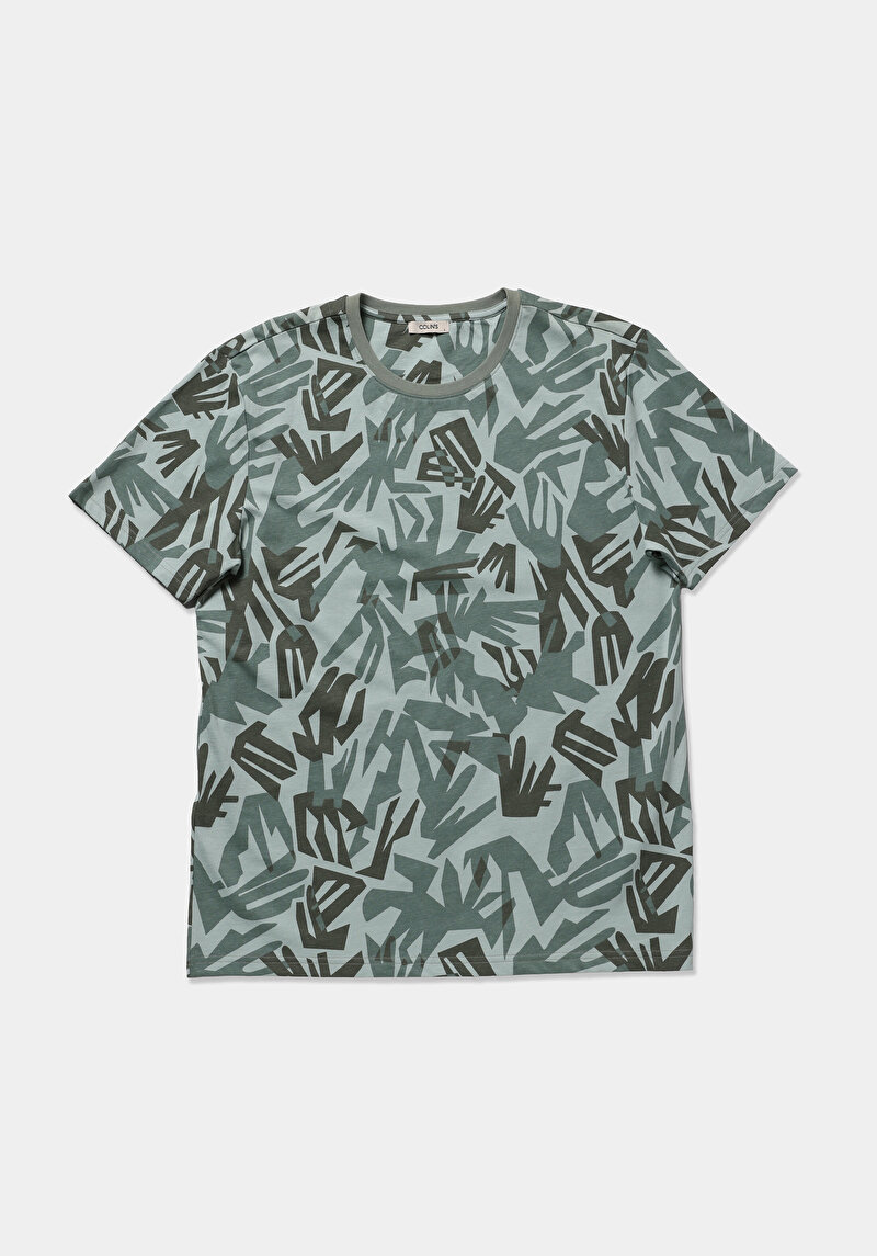 Показати інформацію про Футболка З Коротким Рукавом Чоловіча Зелена