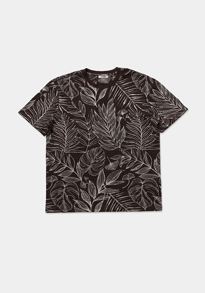 Показати інформацію про Футболка З Коротким Рукавом Чоловіча Коричнева