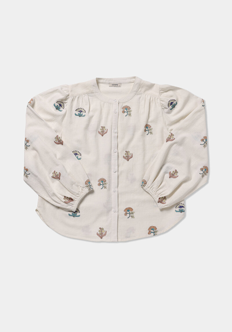 Показати інформацію про Сорочка З Довгим Рукавом Жіноча Бежева