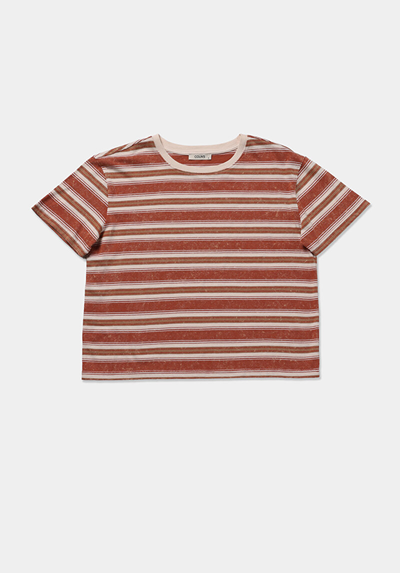 Зображення Футболка З Коротким Рукавом Жіноча Коричнева