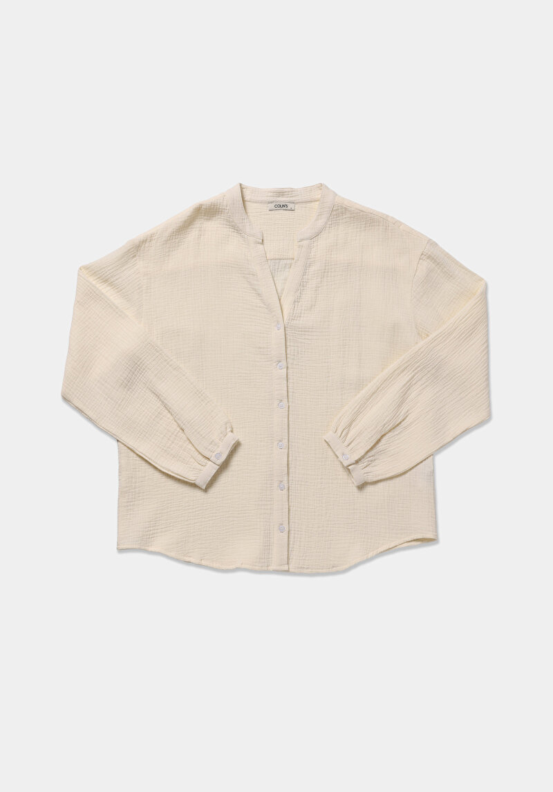 Показати інформацію про Сорочка З Довгим Рукавом Жіноча Жовта