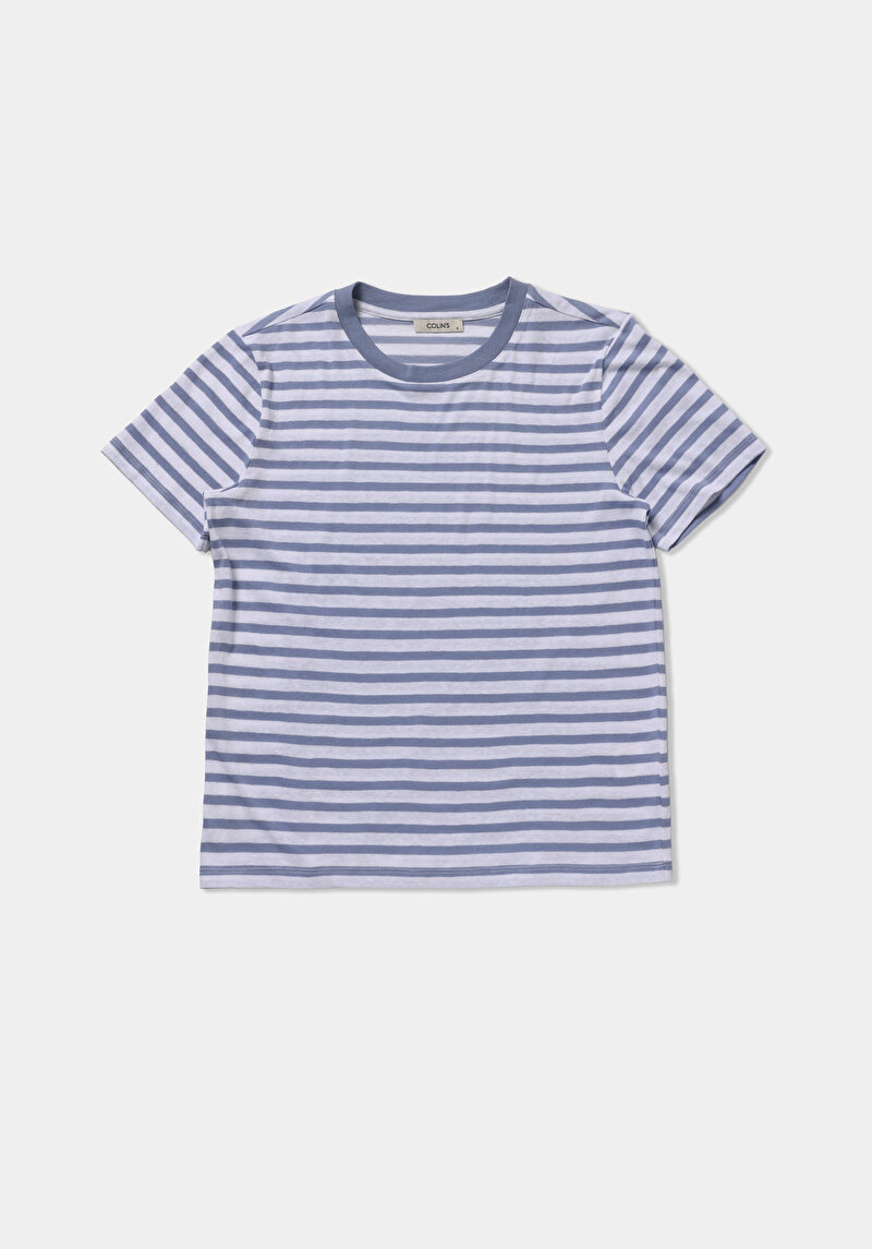 Показати інформацію про Футболка З Коротким Рукавом Жіноча Блакитна  Cl1079954