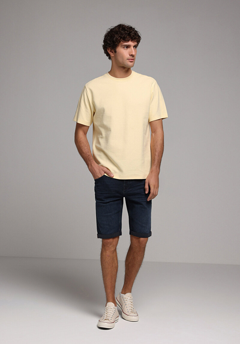 Показати інформацію про Футболка З Коротким Рукавом Чоловіча Жовта