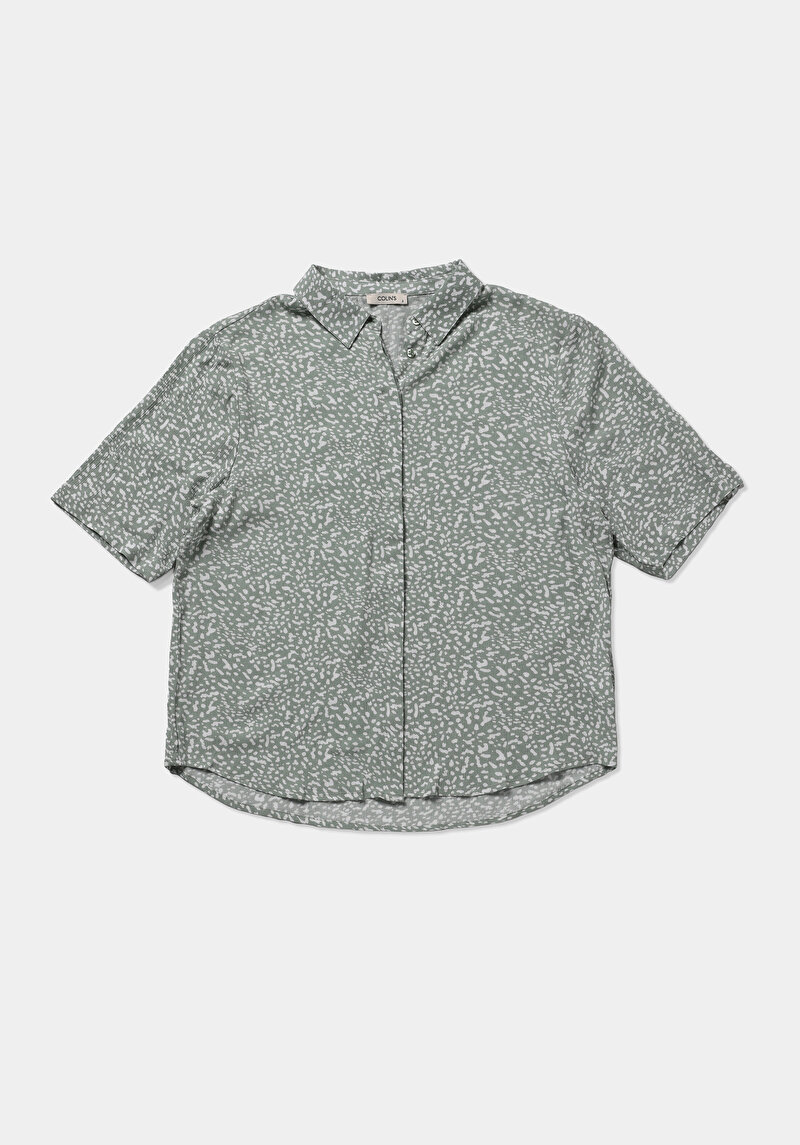 Зображення Сорочка З Коротким Рукавом Жіноча Зелена