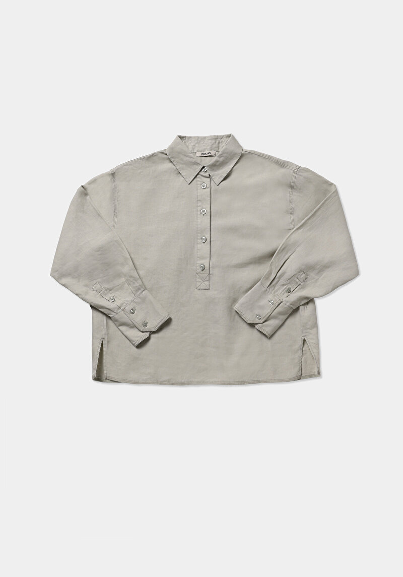 Зображення Сорочка З Довгим Рукавом Жіноча Зелена