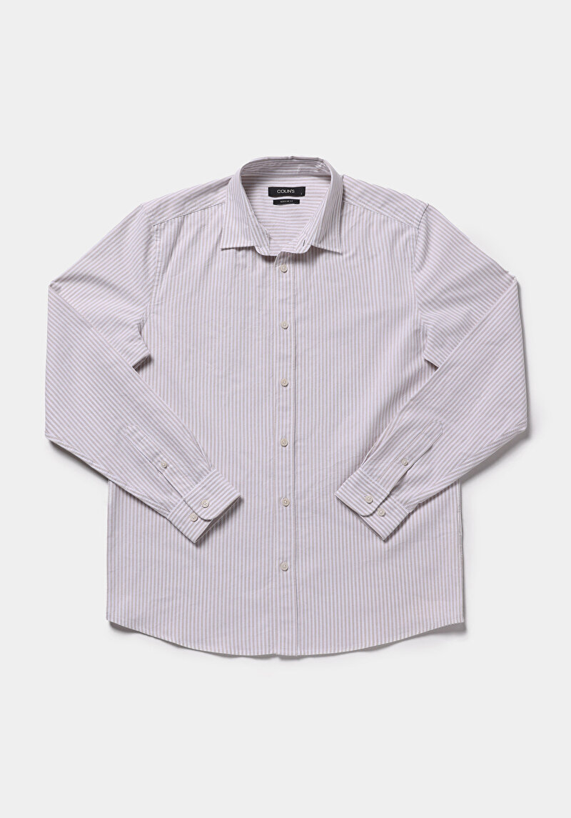 Зображення Сорочка З Довгим Рукавом Чоловіча Бежева  Cl1079703