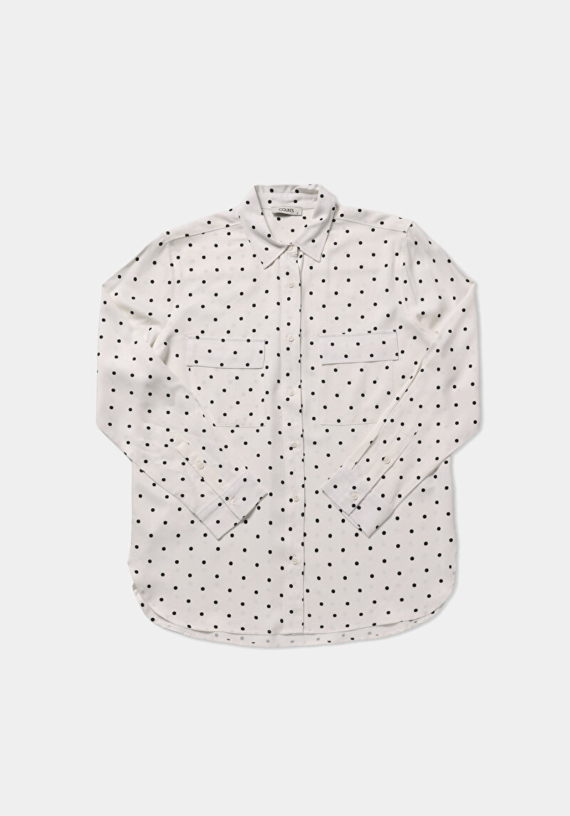 Зображення Сорочка З Довгим Рукавом Жіноча Бежева