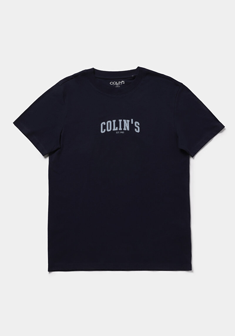 Зображення Футболка З Коротким Рукавом Чоловіча Синя