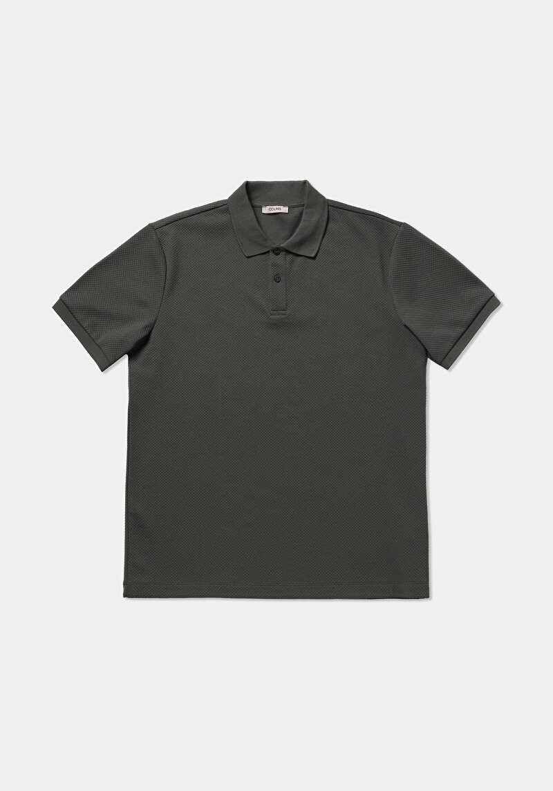 Зображення Поло З Коротким Рукавом Чоловіче Зелене