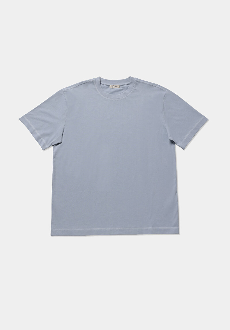 Зображення Футболка З Коротким Рукавом Чоловіча Блакитна