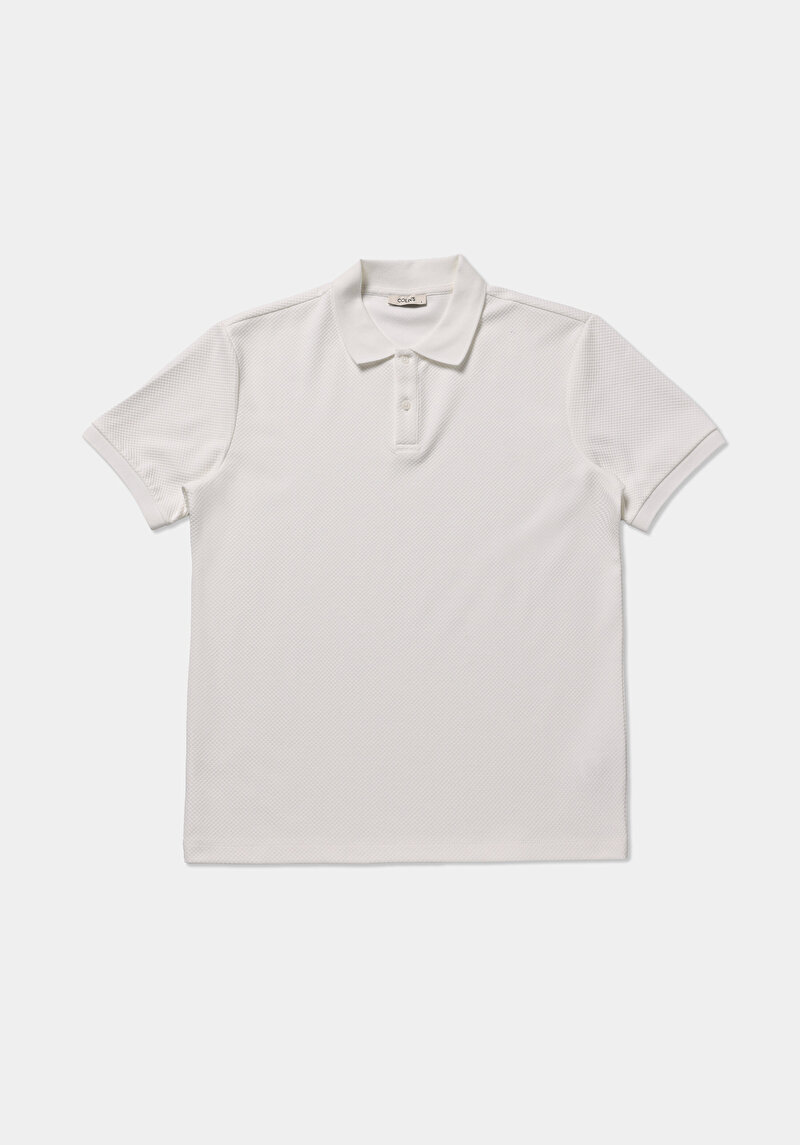Зображення Поло З Коротким Рукавом Чоловіче Біле